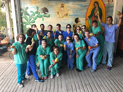 LSU Health dental students in Mexico